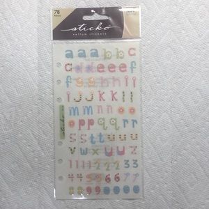 Sticko Adorable ABC Lower Stickers